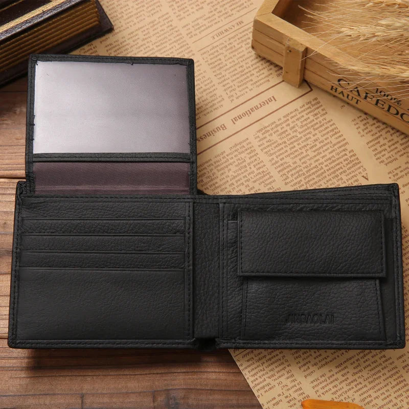 Genuine Leather Men Wallet Real Cowhide Premium Card Holder by S And B Enterprise