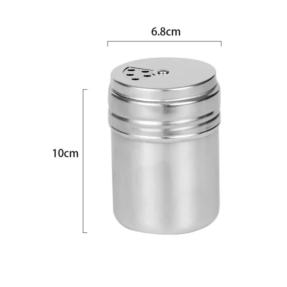 Stainless Steel Spice Jar With Rotating Cover Salt Sugar Shaker by S And B Enterprise