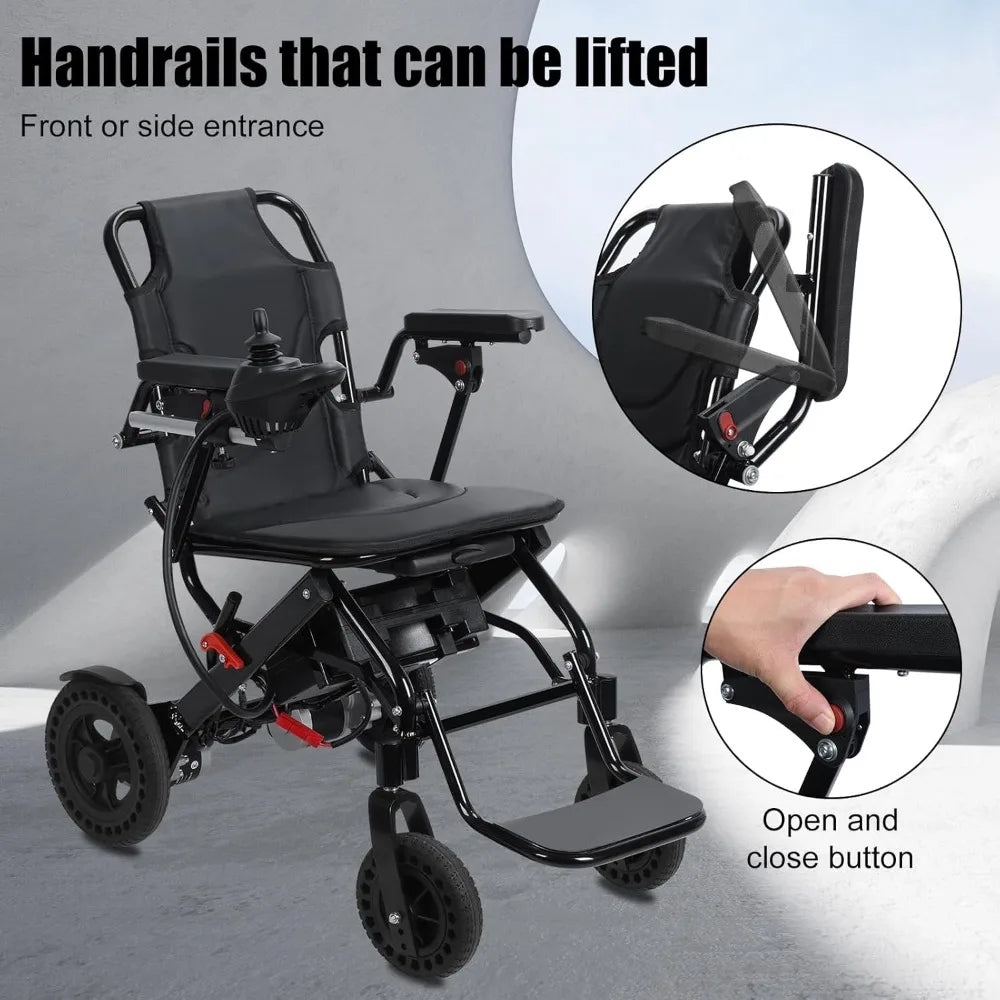 Portable Electric Wheelchair For Adults Lightweight Foldable Power Chair by S And B Enterprise