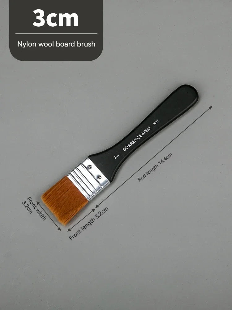 Borrence Memory Nylon Paint Brush Set For Acrylic Oil Watercolor