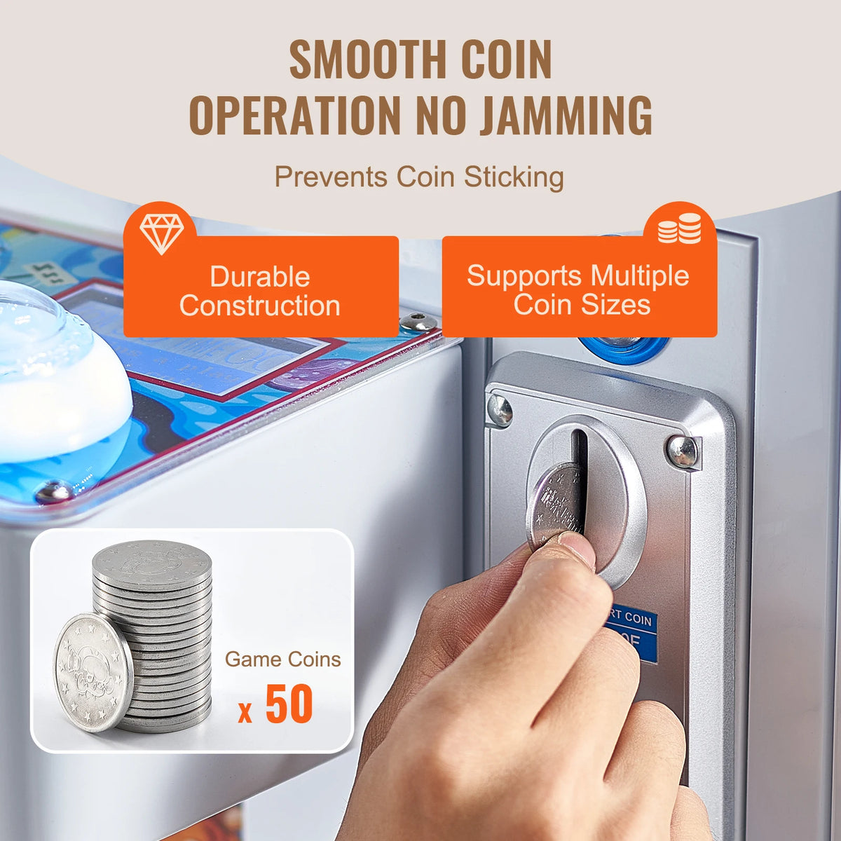 SucceBuy Claw Machine  0-3”Jaw Diameter 0-5”Jaw lifting Crane Prize Grabber Commercial Arcade Game Dispenser Vending Toy For Kid