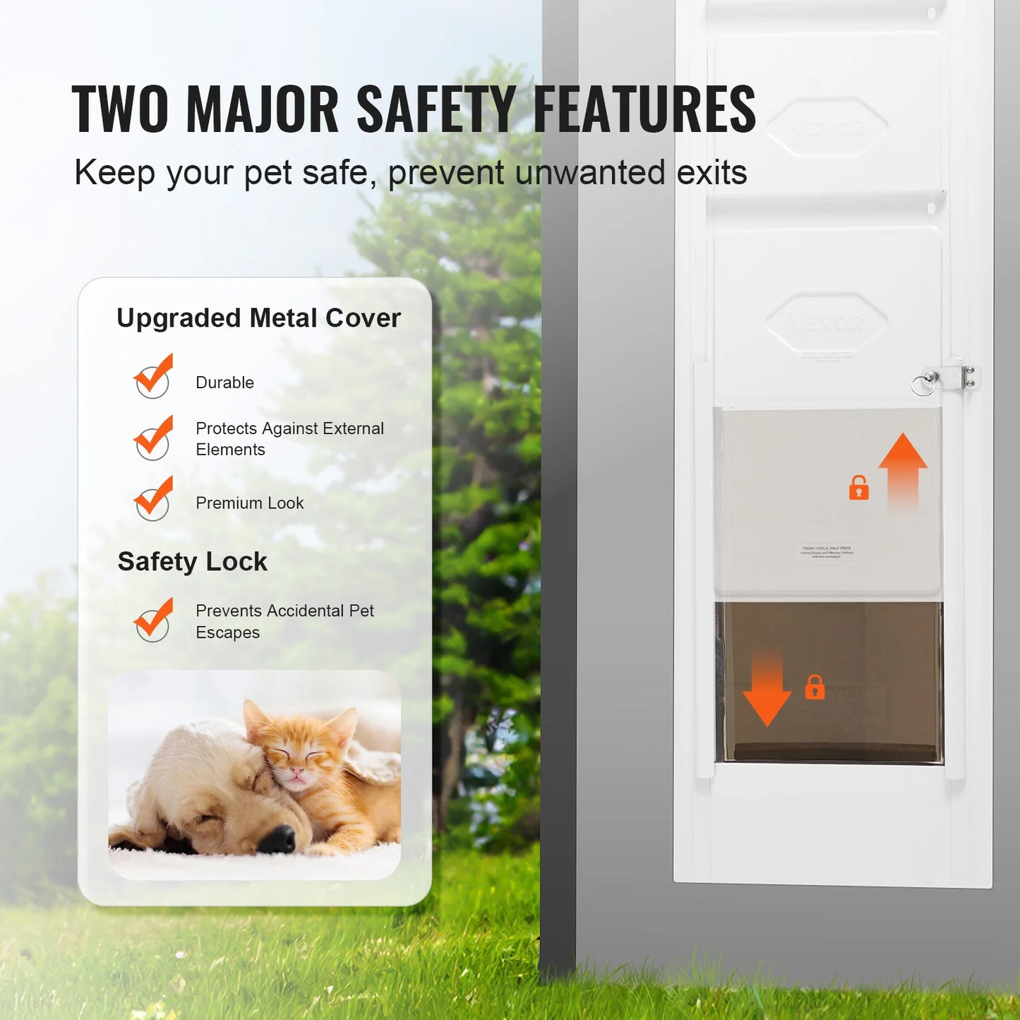 SucceBuy Adjustable Height Dog Door For Sliding Glass Doors by S And B Enterprise