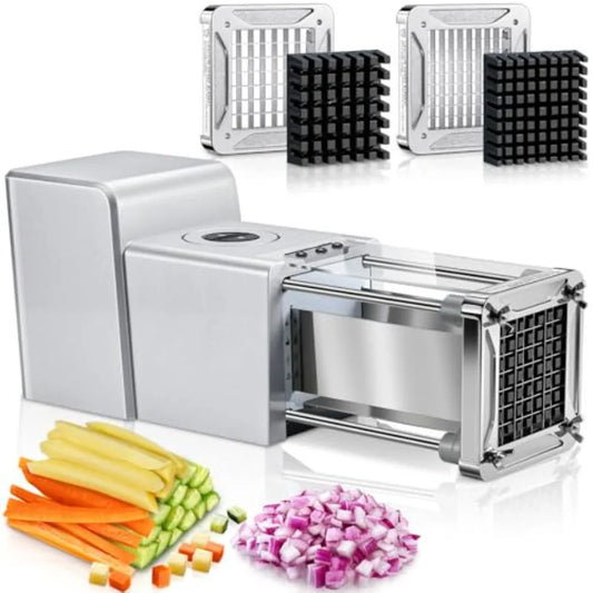 Electric French Fry Cutter With Stainless Steel Blades