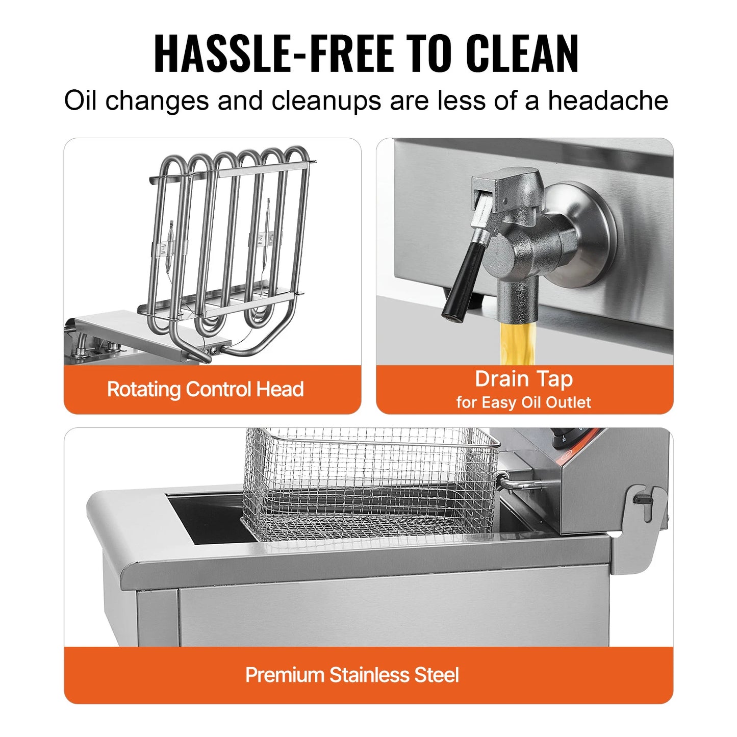 SucceBuy Electric Deep Fryer With Dual Removable Tanks by S And B Enterprise