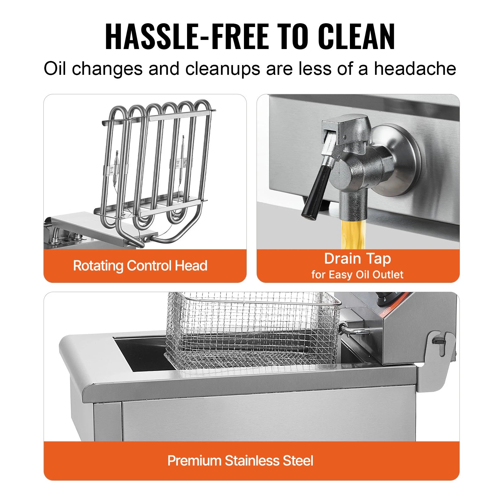 SucceBuy Electric Deep Fryer With Dual Removable Tanks by S And B Enterprise