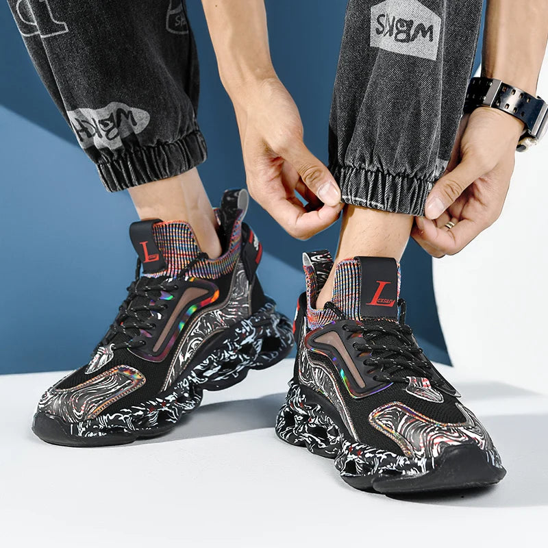 Men Casual Sneakers Breathable Luxury Trainer Shoes