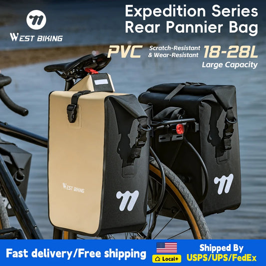 Bike Pannier Bag Waterproof Rear Trunk With Quick Release Buckle