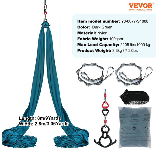 SucceBuy Aerial Yoga Hammock And Swing Starter Kit All Levels