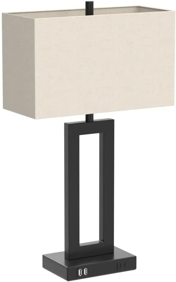 2 Pack Touch Control Table Lamp With USB Ports Dimmable Nightstand