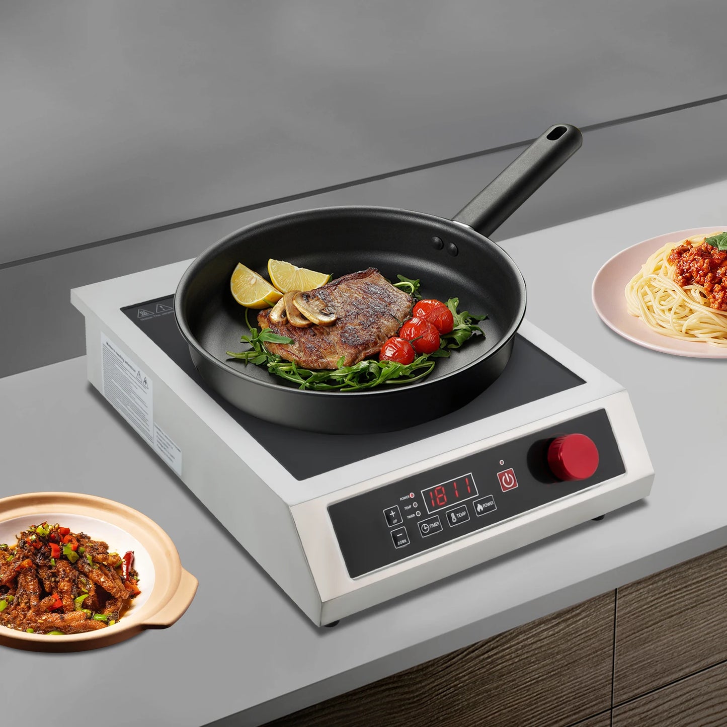 Sweetmile 3500W Stainless Steel Induction Cooktop Y14