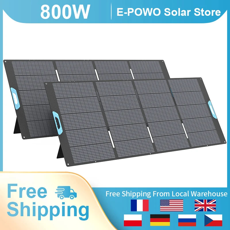E-POWO 800W Monocrystalline Foldable Solar Charger for Power Stations by S And B Enterprise
