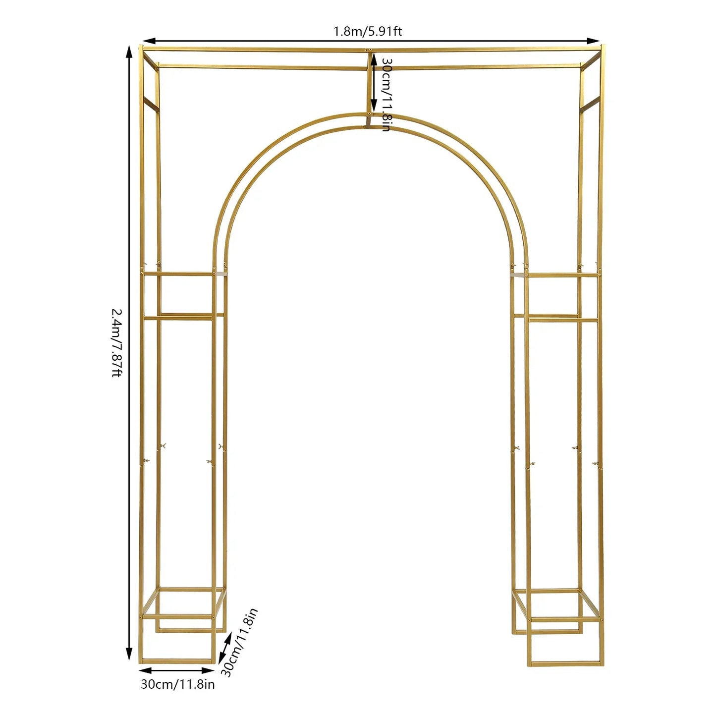 Wedding Arch Stand Metal For Ceremony And Garden Decor