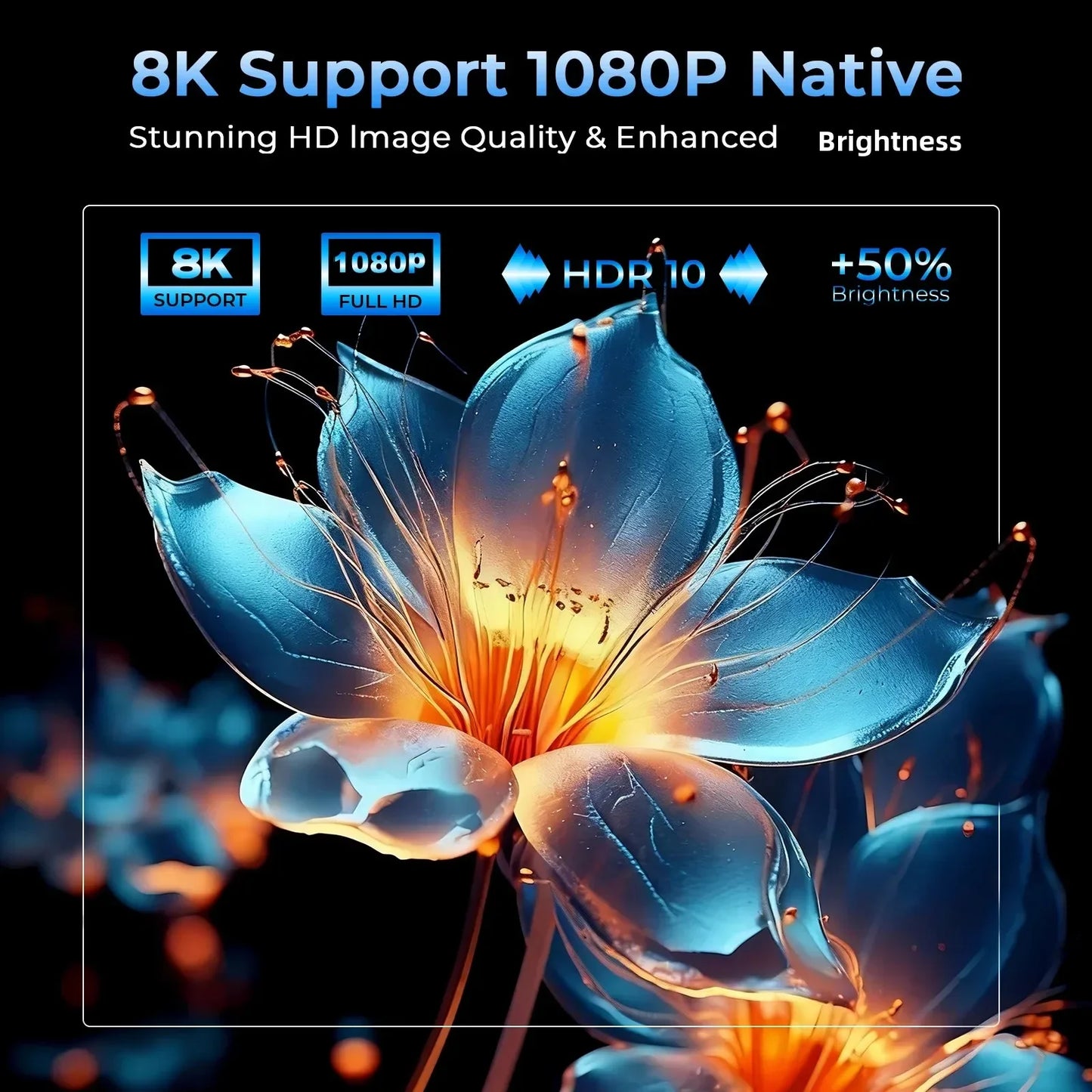 LynCast X7 AI Smart Projector Dolby Android 14 8K Support