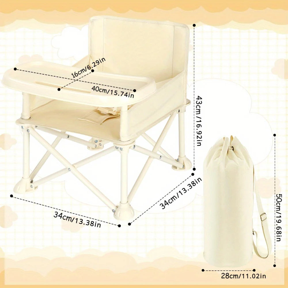 Ubravoo Baby Booster Seat With Adjustable Footrest And Cushion