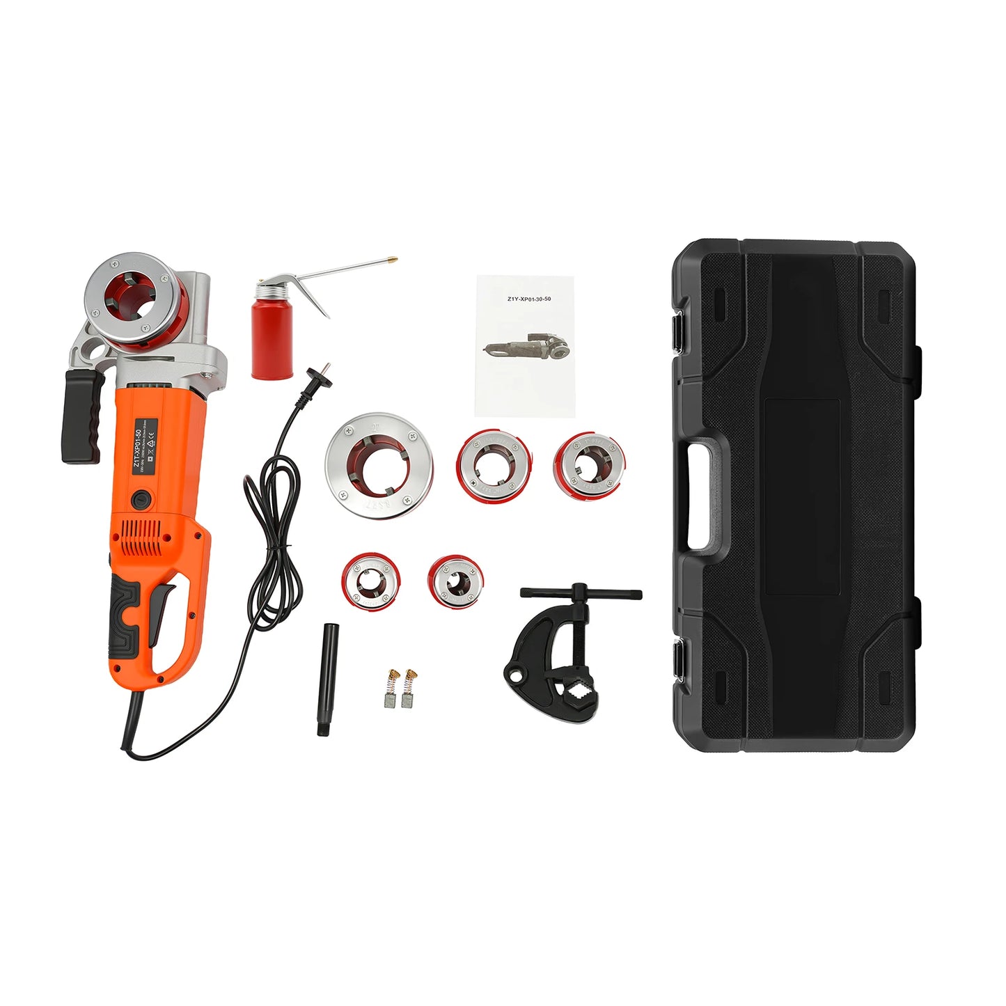 2300W Electric Pipe Threading Machine With 6 Die Set Portable