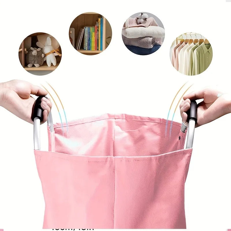 Large Laundry Basket - with Foldable Laundry Bags, Foldable High Quality Laundry Baskets, Available In Different Sizes, Suitable for Multi-purpose Storage In Bathrooms, Laundry Rooms, Balconies, And Dormitories, Of High Quali by S And B Enterprise