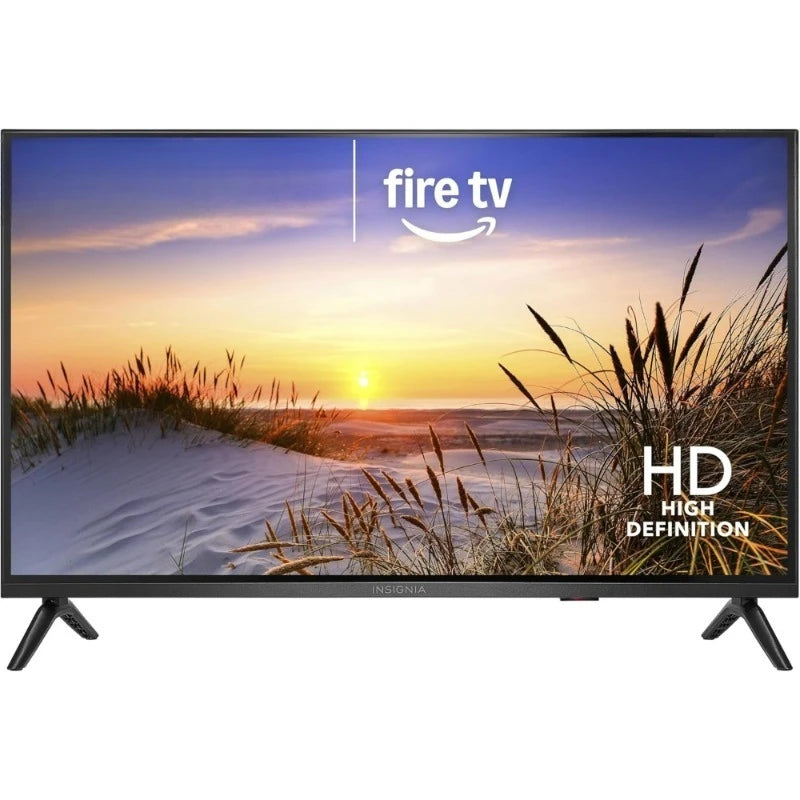 Insignia 32-inch Smart Fire TV LED HD with Alexa remote, black with dual stand