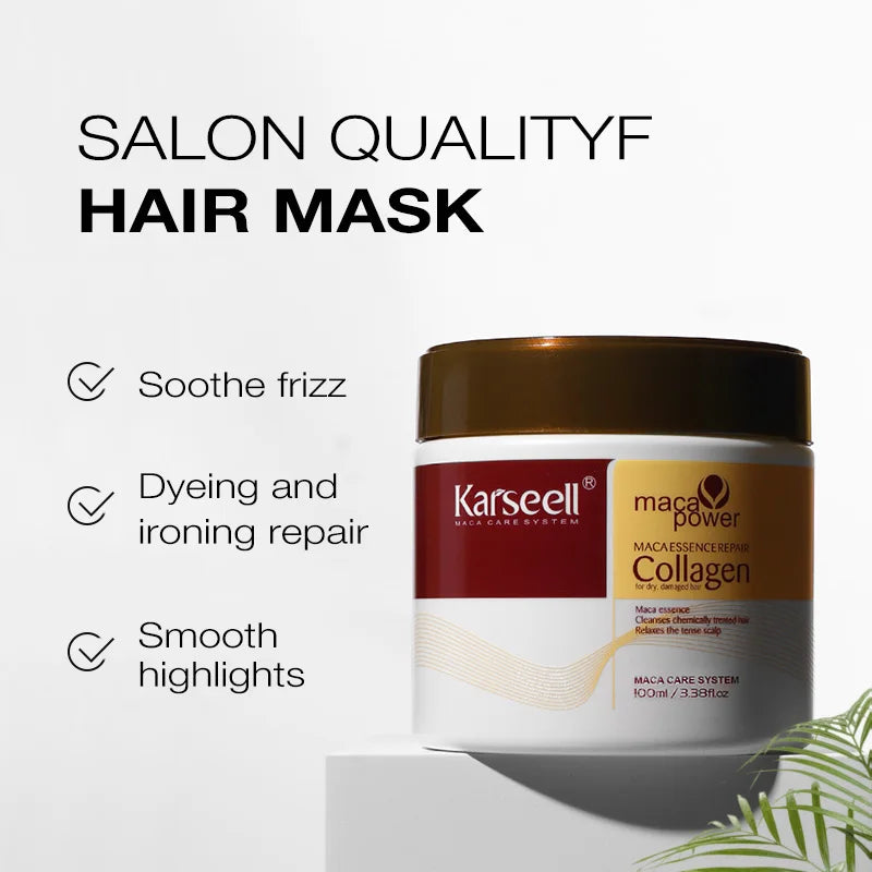 Karseell Collagen Hair Mask And Conditioner Travel Set by S And B Enterprise
