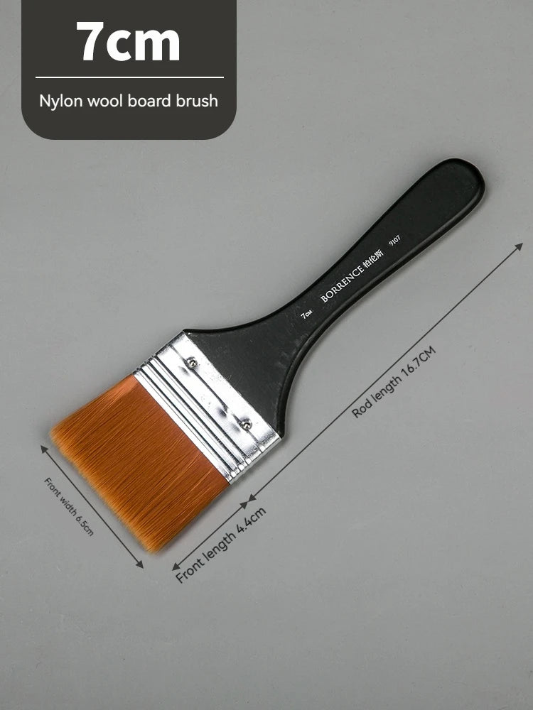 Borrence Memory Nylon Paint Brush Set For Acrylic Oil Watercolor