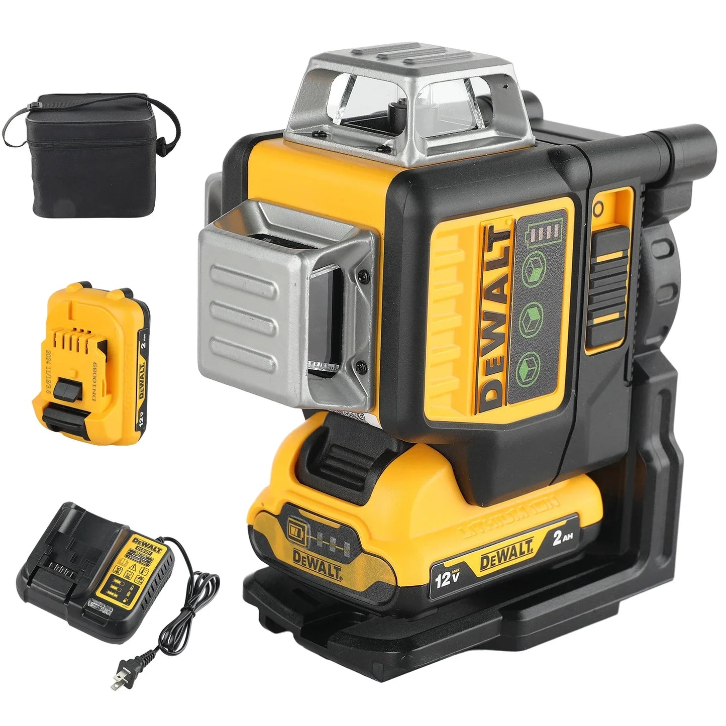 DEWALT DW089LG 360 Degree Green Laser Level Horizontal Vertical