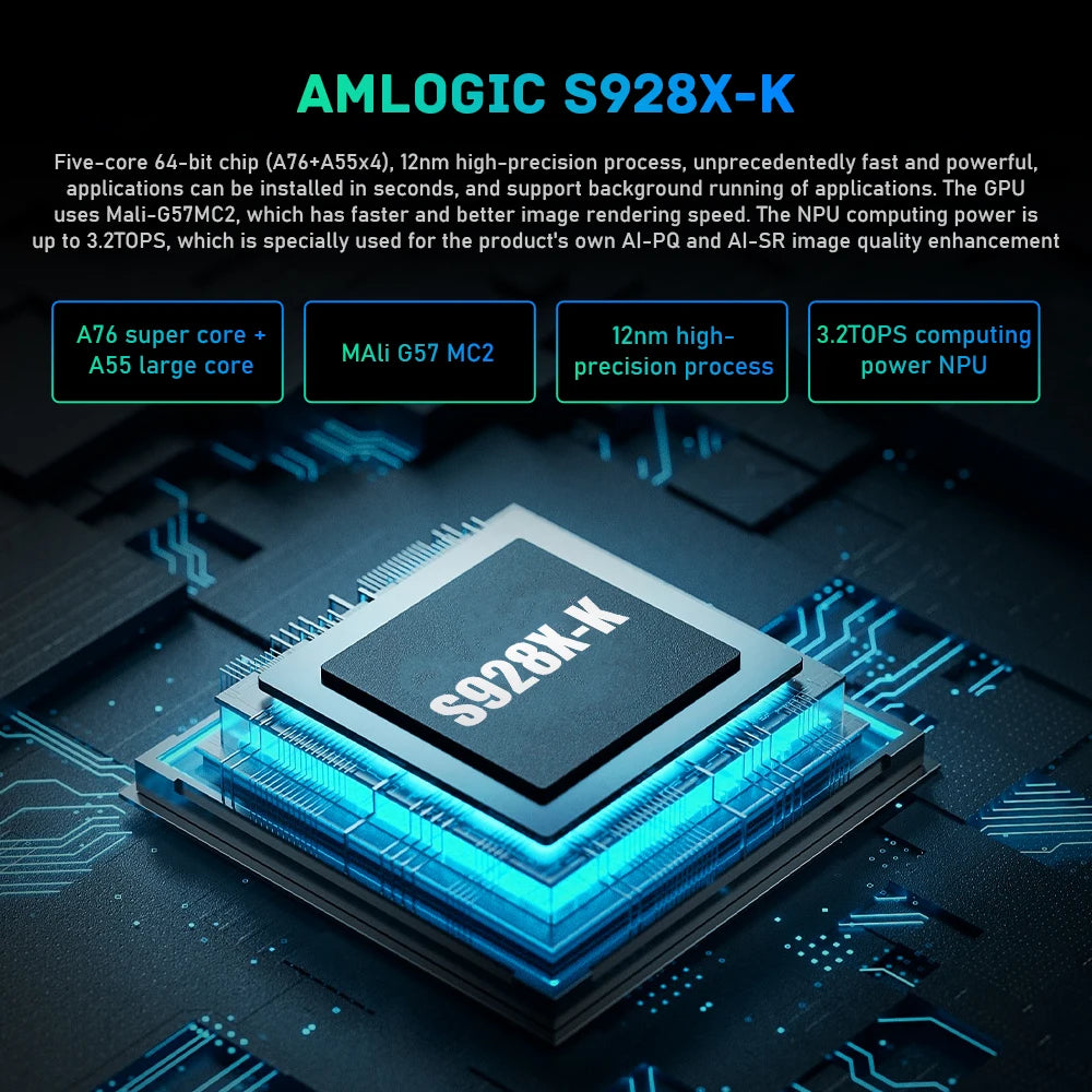 Kinhank K9 Android TV Box 8K S928X-K Dolby Atmos HDR10+