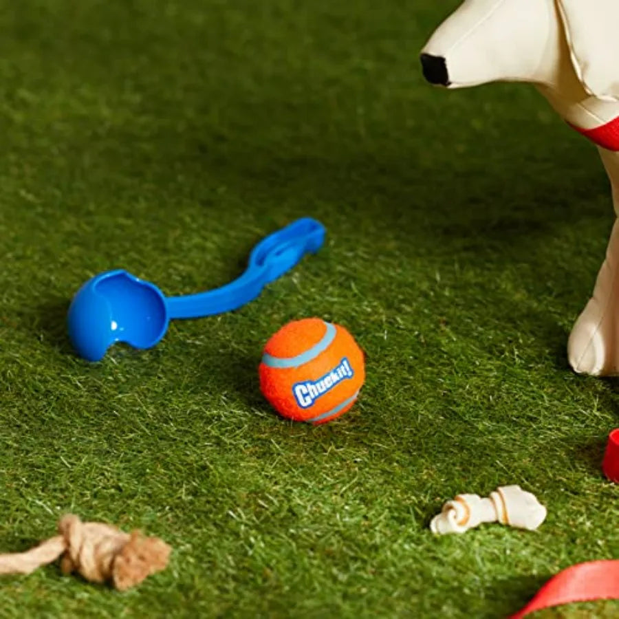 Dog Ball Launcher 12M with 12" Handle Length for Medium 2.5" Dog Balls For Dogs 20-60 lb, Plastic Pet Fetch Ball Thrower, Perfe by S And B Enterprise