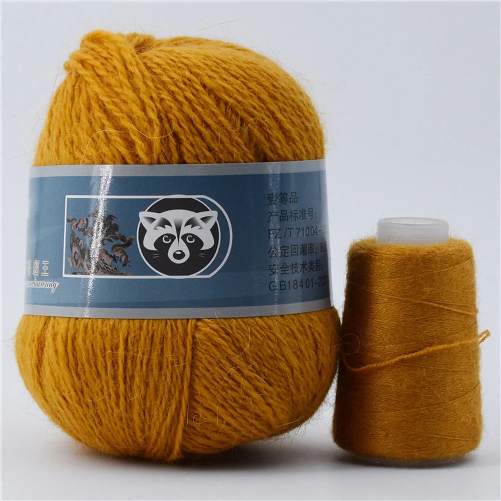 Mink Fur Yarn for Yarns for Knitting and Crochet 2-Ply Lace T Shirt Yarn for Hand Knitting Needlework 1 Skein 340 M 50+20g by S And B Enterprise