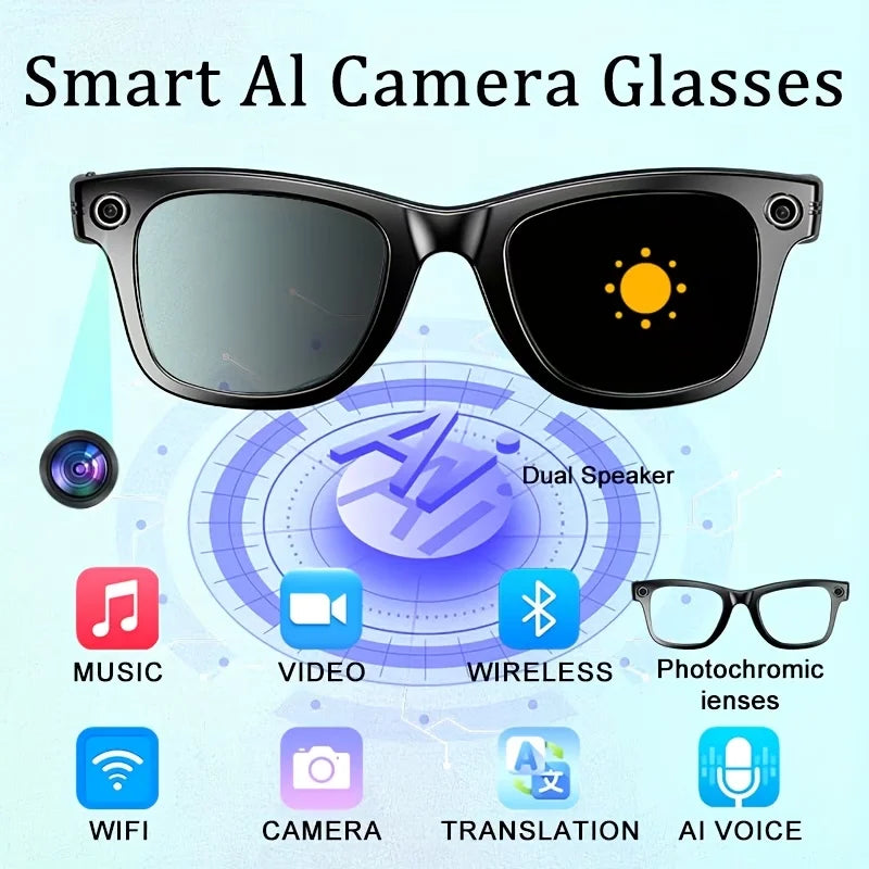 Giinova AI Smart Video Glasses With 8MP Camera 4K Recording by S And B Enterprise