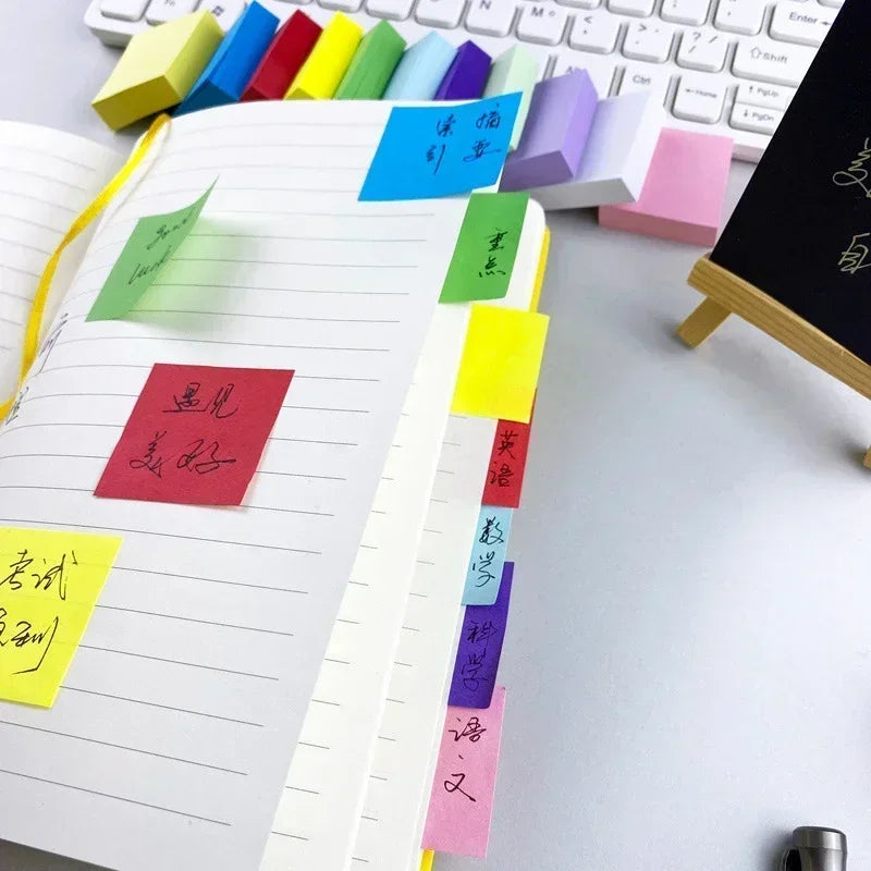 11pcs/Set Fluorescent Color Sticky Notes Posted It Note Pads Planner Stickers Notepad Memo Pad for School Office Supplies by S And B Enterprise