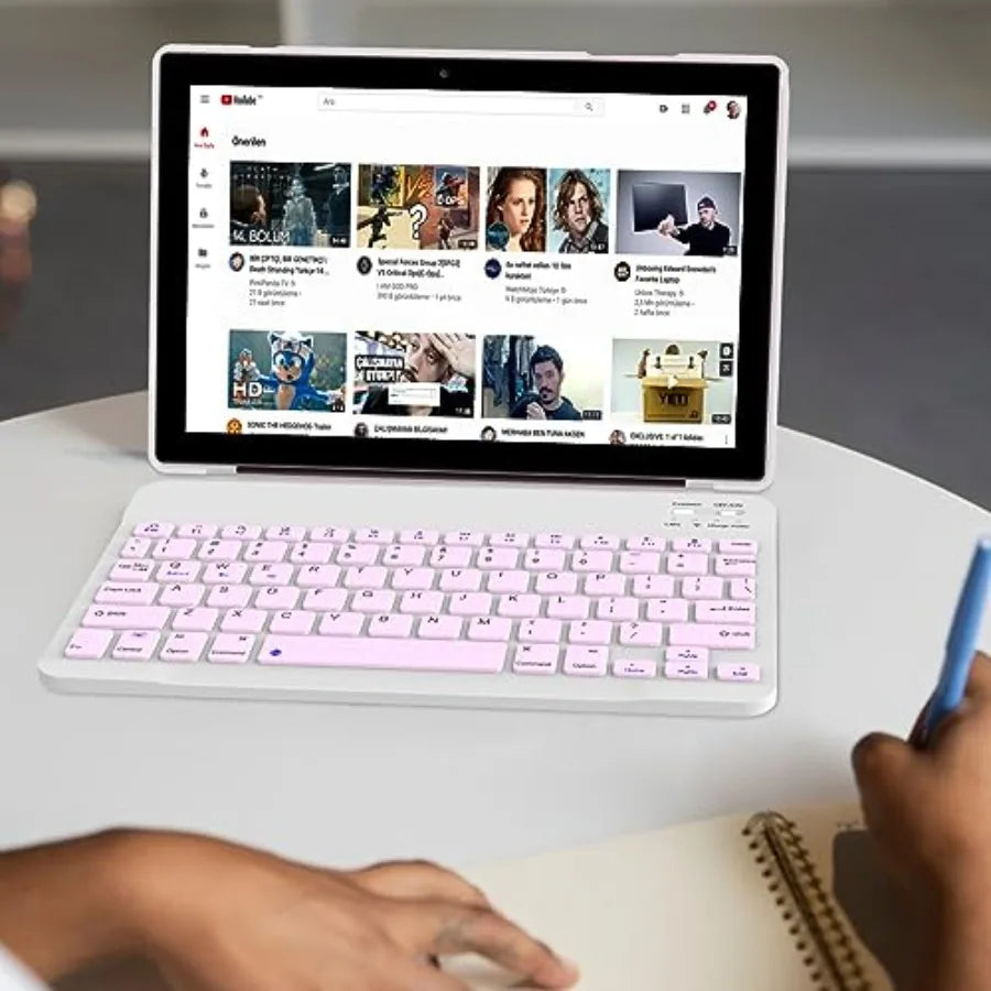 Office Tablet With Detachable Keyboard And Stylus Included by S And B Enterprise