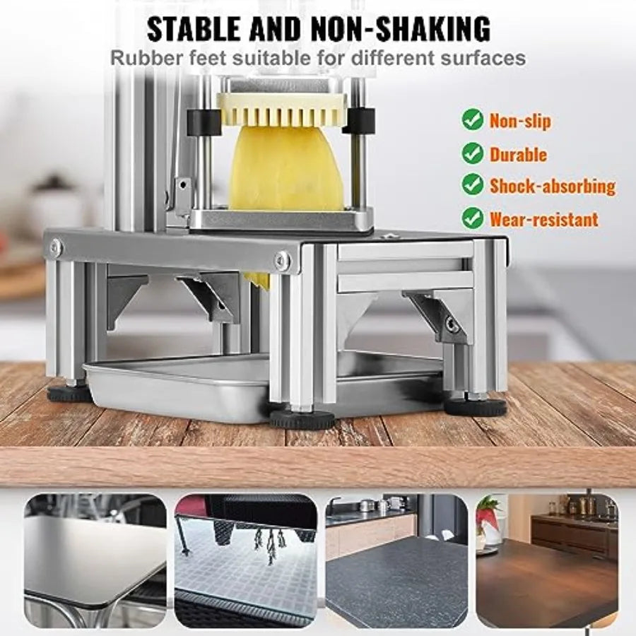 Commercial French Fry Cutter With Replacement Blades And Dicer by S And B Enterprise