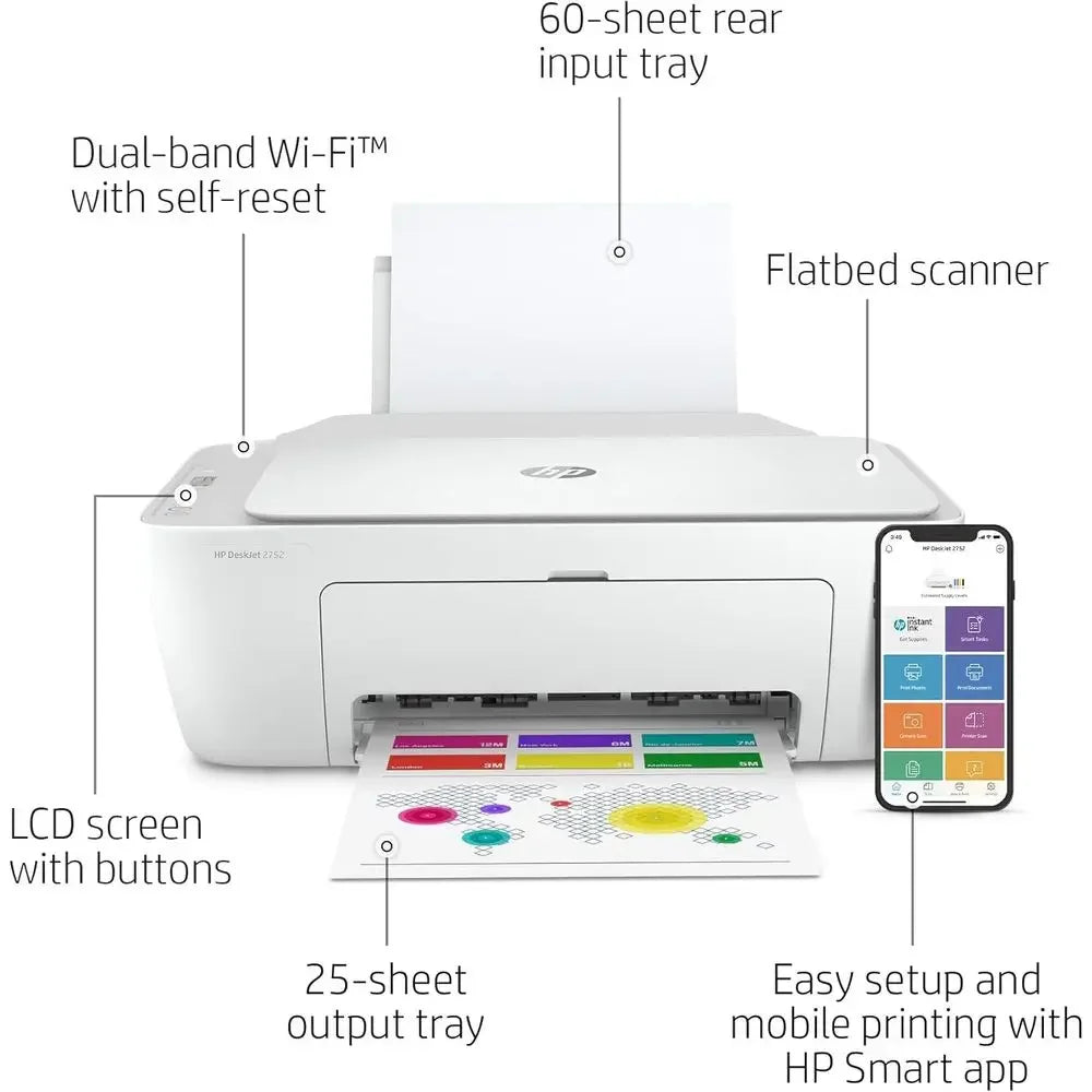 Contivity Technology DeskJet 2752 All In One Printer Scanner Copy