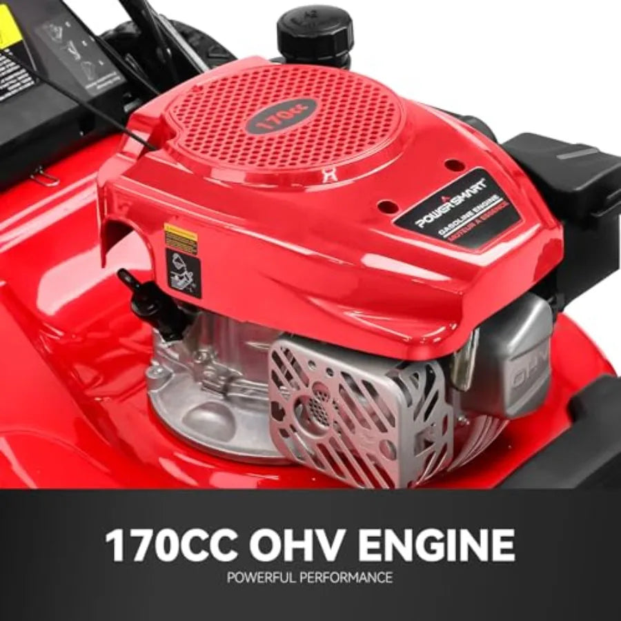 Self Propelled Gas Lawn Mower OHV Engine Rear Wheel Drive