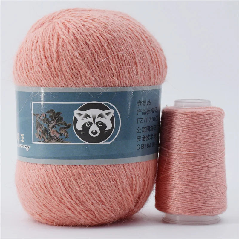 Mink Fur Yarn for Yarns for Knitting and Crochet 2-Ply Lace T Shirt Yarn for Hand Knitting Needlework 1 Skein 340 M 50+20g by S And B Enterprise