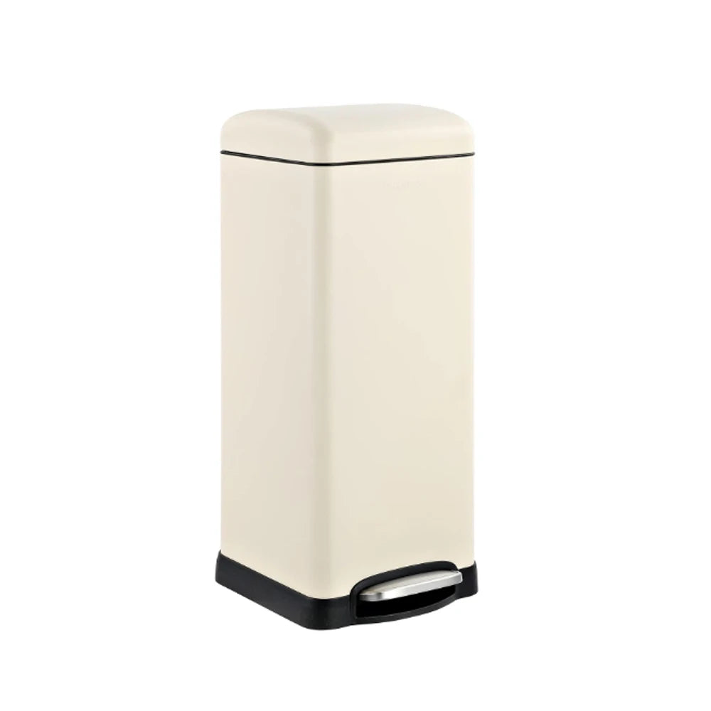 HiMISS Fingerprint Resistant Step Trash Can With Soft Close Lid
