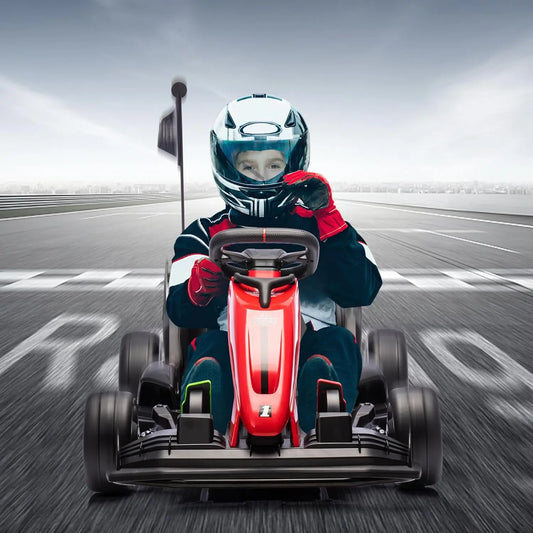 Electric Drift Kart For Kids 24V 300W Riding Toy Safe