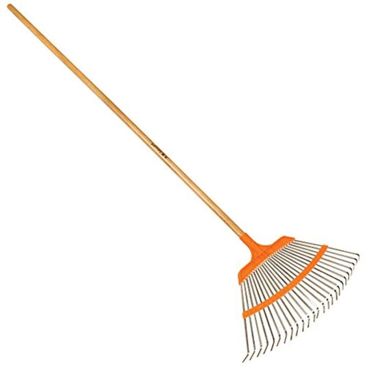 Poly-Steel Lawn Rake 25 Tines For Garden Maintenance