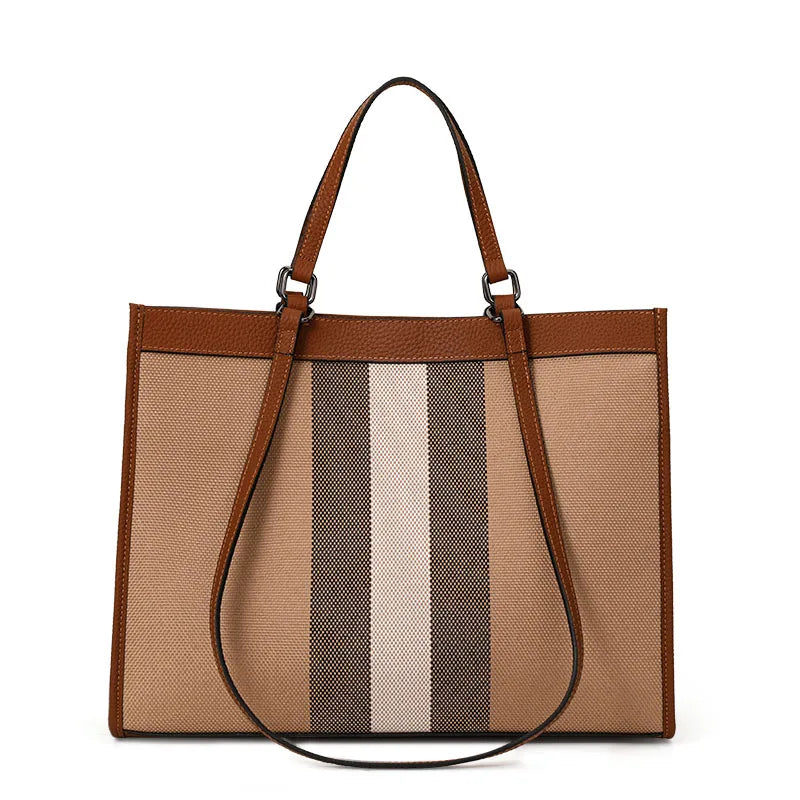 Aidrani Plaid Tote Bag For Women Large Capacity Handbag by S And B Enterprise