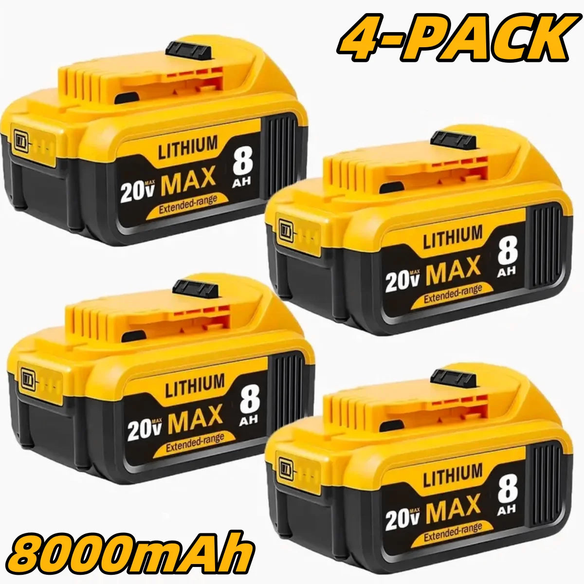 Blawhi 20V 8.0Ah Li-Ion Replacement Battery for Dewalt Tools