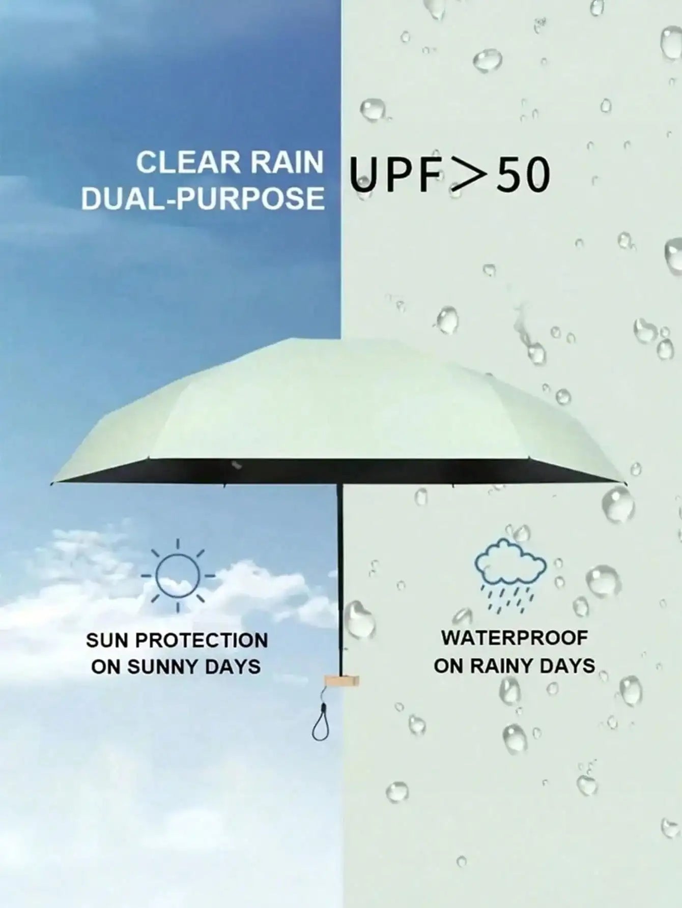 UV Protection Mini Folding Umbrella For Travel by S And B Enterprise