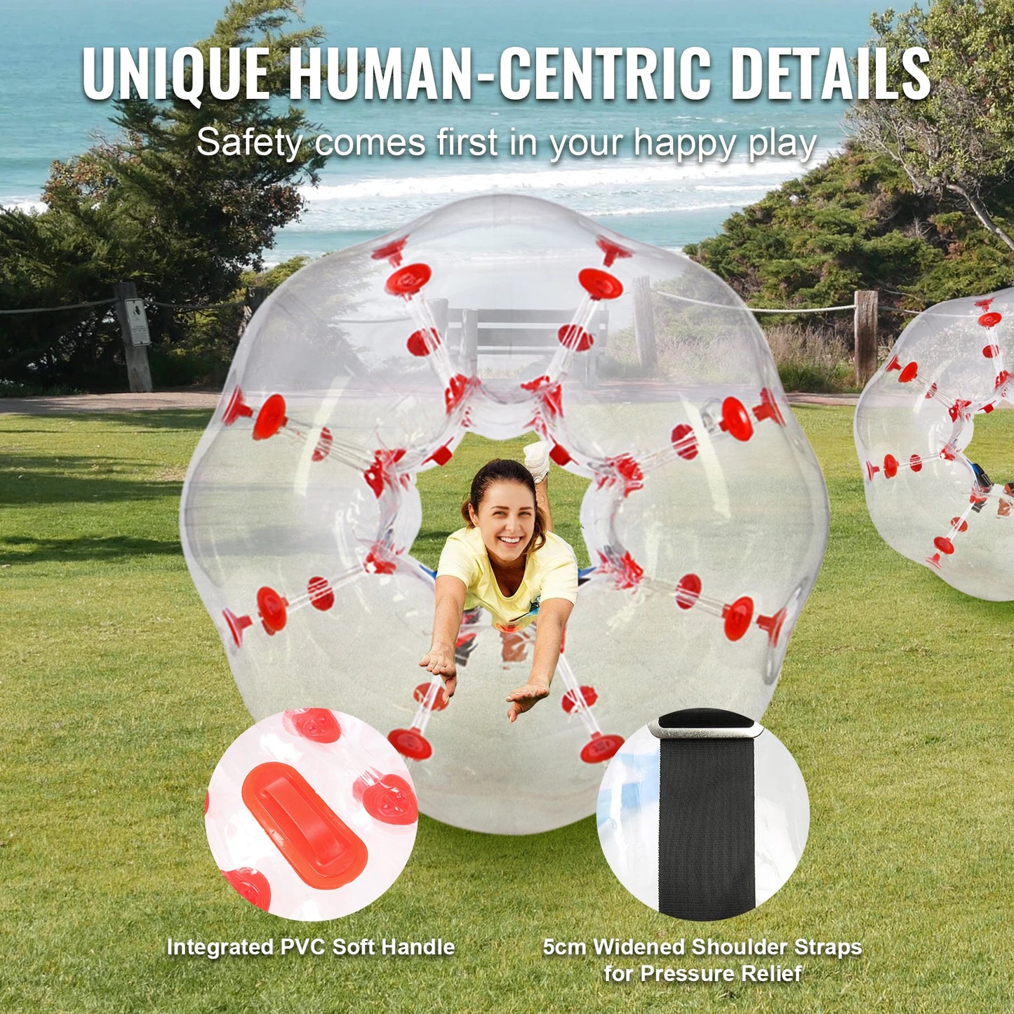 SucceBuy Inflatable Bumper Ball Zorb Balls for Teen and Adult Fun