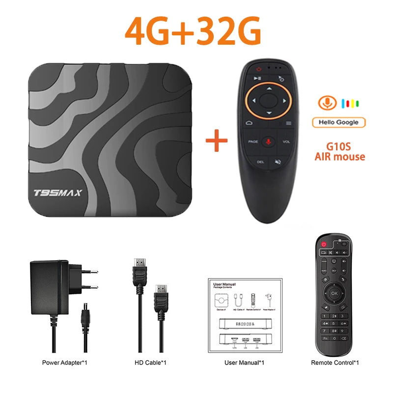 TV Box T95 Max Smart Android 14 H618 Ram 8GB Rom 64GB 128GB Set Top Box Dual Wifi 2.4G&5G 6K HDR10 BT AV1 Media Player Fast Box by S And B Enterprise