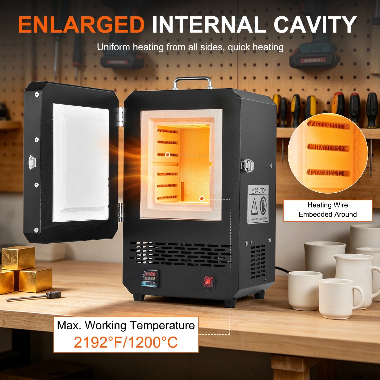 Electric Melting Furnace 1500W With PID Digital Control by S And B Enterprise