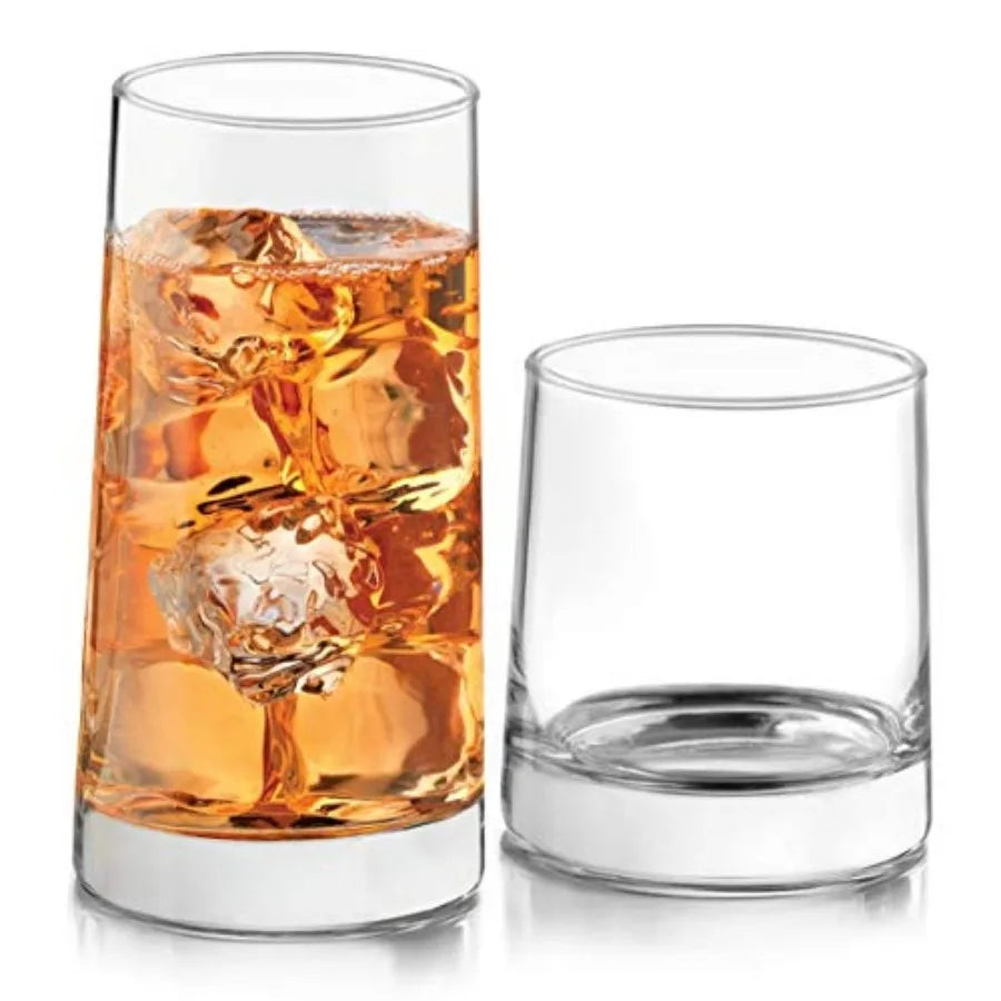Classic Rocks Glasses and Tumblers Set Dishwasher Safe Drinkware by S And B Enterprise