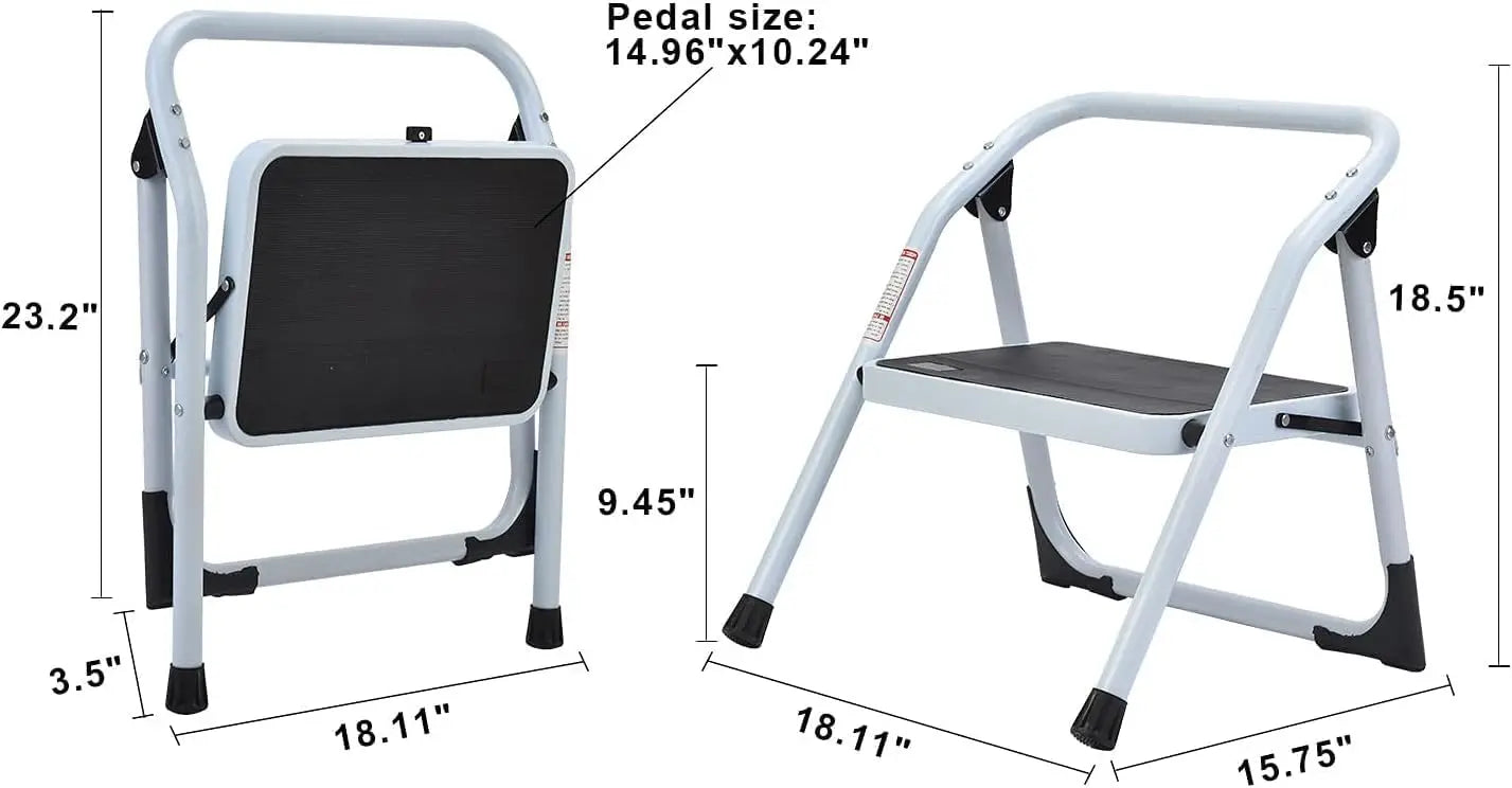 OEING One Step Folding Ladder Stool Anti Slip Portable