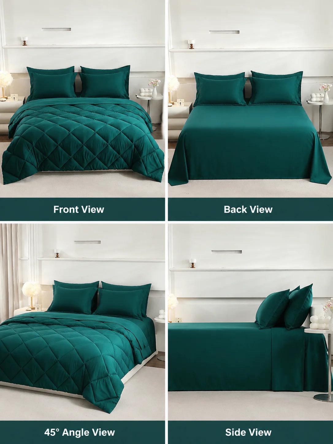 EasYum Bedding Sets 5 To 7 Piece Comforter Sheet Pillowcases by S And B Enterprise