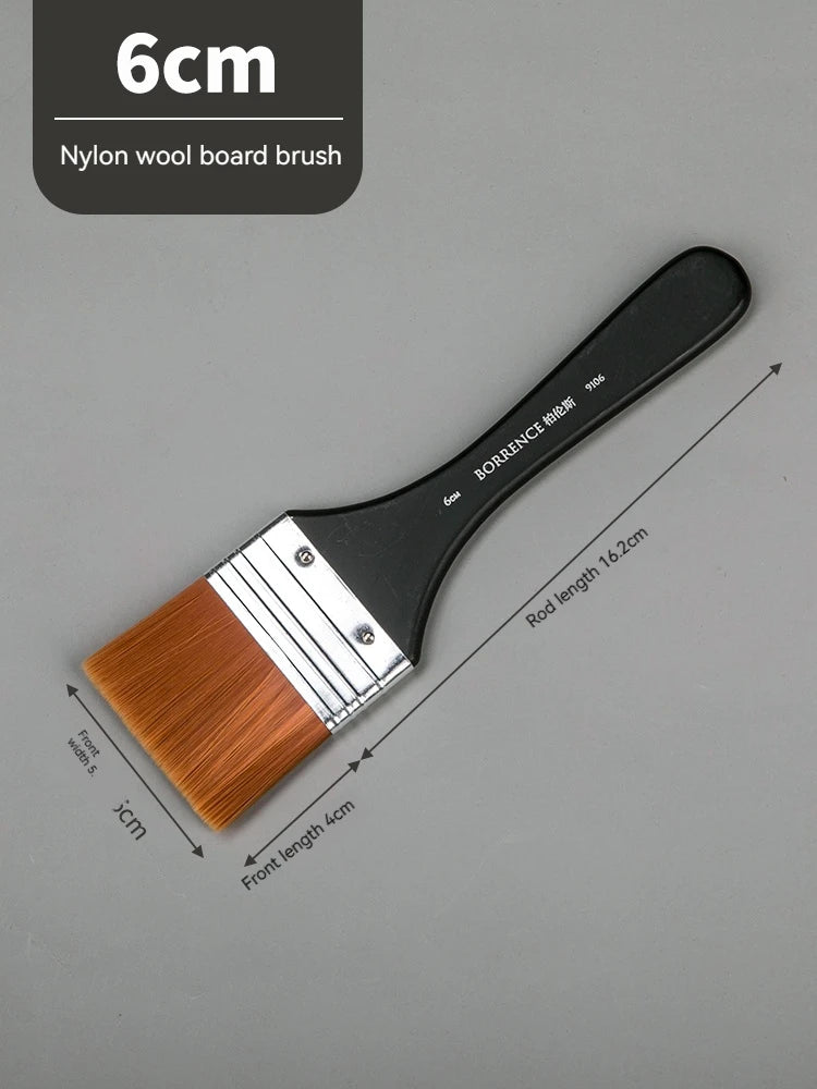 Borrence Memory Nylon Paint Brush Set For Acrylic Oil Watercolor