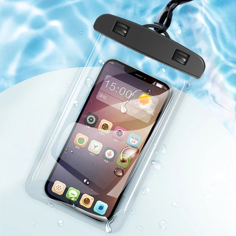 Universal Waterproof Phone Case Pouch With Lanyard For iPhone 11-16 Pro by S And B Enterprise