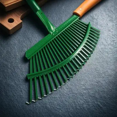 Heavy Duty Carbon Steel Garden Rake For Leaves And Debris by S And B Enterprise