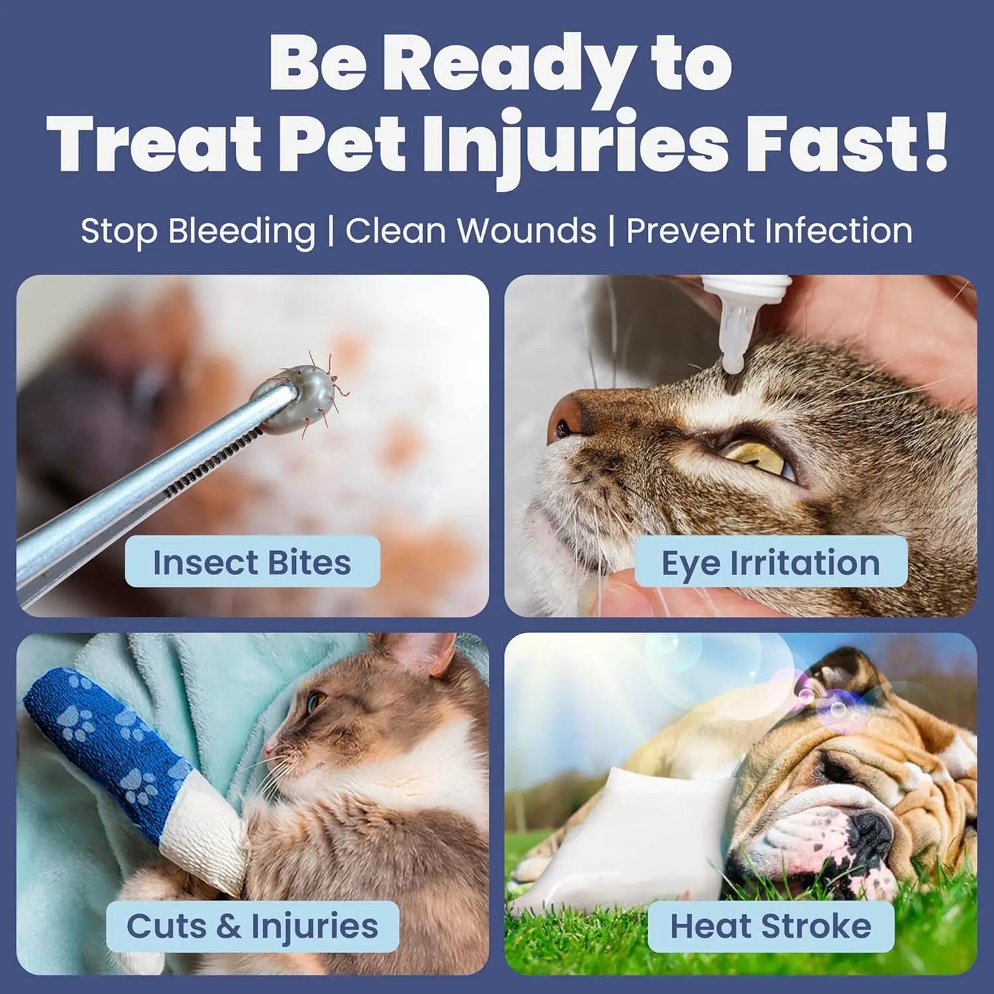 Emergency Pet First Aid Kit For Dogs And Cats Vet Approved Travel Case